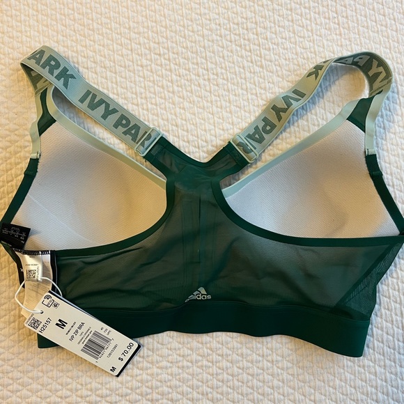 ADIDAS X IVY PARK DRIP 2 ZIP FRONT SPORTS BRA NWT - Picture 3 of 5